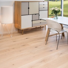 Eg Country Børstet Hvid Ultramat lak 220mm<br/ > Timberman Wideplank